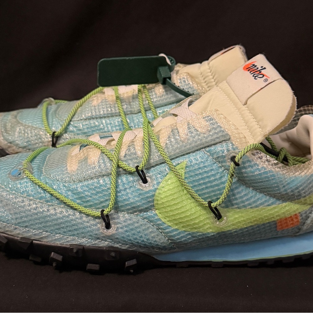 Off-White x Nike Waffle Racer Vivid Sky Women’s Size 11